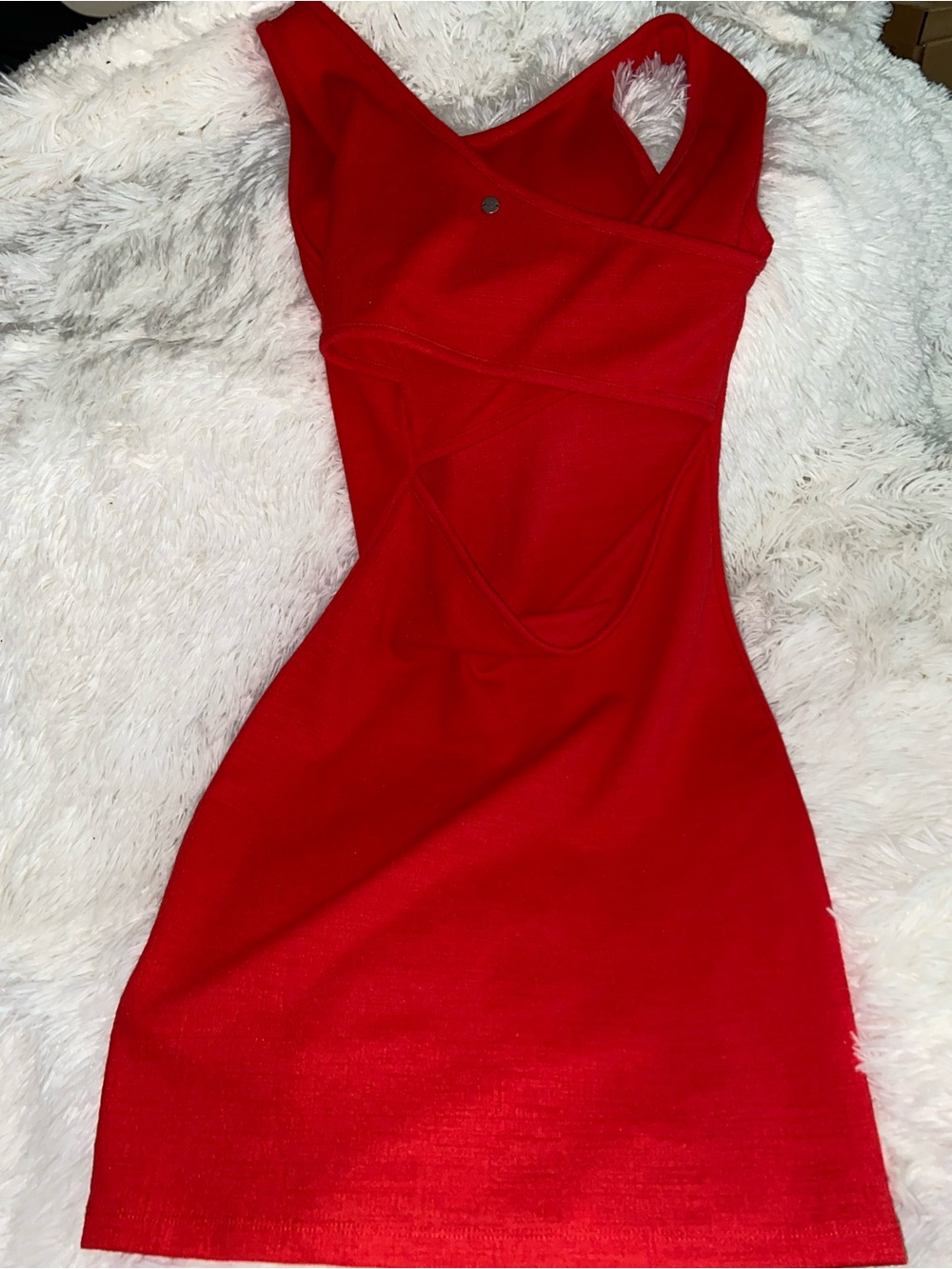 Roxy Red Racerback Bodycon Dress - Picture 5 of 8
